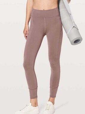 Lululemon In Movement 7/8 Tight in Antique Bark *Everlux 25”
